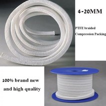 새로운 0.512m 420MM PTFE 꼰 압축 포장 아크릴 섬유 ptfe 채워진 글 랜드 로프, 14x14mm x 1m