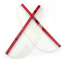 범용 자동차 백미러 비 눈썹 보호대 아우디 A1 8p b6, 01 Transparent