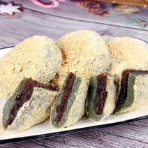 3[이든미]굳지않는 콩쑥떡 /진한쑥향과 고소한 콩가루 깔끔한 팥앙금 인기만점 콩쑥개떡 /콩가루쑥떡/ 1.92kg 60g x32알