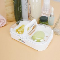 포레스트 비누받침대 뚜껑 흡착 손잡이 비누케이스 빨래비누 욕실, 12_뚜껑손잡이비누대