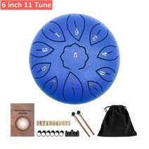 6inch Steel Tongue Drum Set Mini Hand Pan ith Drumstick Carrying Bag Percussion Musical Instruments, 13 6 inch 11 Tune