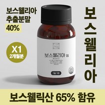 이상한약방 보스웰리아 정 60캡슐 2개월분 보스웰릭산 무릎 관절, 1병