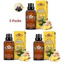 CAICHEN 림프 배수 생강 오일 혈액 순환을 촉진하는 생강 마사지 오일 근육의 팽창과 통증 완화 (3 팩)