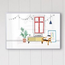 cq512-라이프스타일_중형메탈액자, 실버/1타입