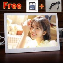새로운 15 인치 LED 백라이트 HD 1280x800 전체 기능 디지털 사진 프레임 전자 앨범 뮤직 비디오 좋은 선, 02 WHITE_04 AU 플러그