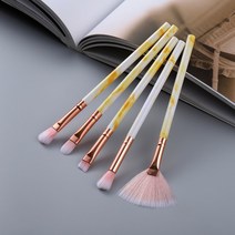 make up brush 붓 메이크업 KOSMETYKI-대리석 메이크업 브러쉬 도구 세트 화장품 파우더 아이 섀도우 파운, 한개옵션1, 29 5 small Yellow