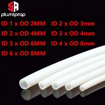 3d프린터 노즐 펜 부품 3D 프린터 용 PTFE 튜브 1m 1mm 2mm 3mm 4mm 6mm 8mm 파이프 보우덴 J-헤드, ID2mm OD4mm_파란