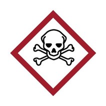 브래디 118847 비닐 GHS Severe Toxic Picto 라벨 흰색 바탕에 검은색/빨간색 2