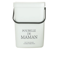 달팽이리빙 푸벨드마망 벽걸이 휴지통 10L, White, 10개