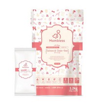 맘블레스 노령견용 연어&무곡물 건식사료 생선X1.2kgX1개