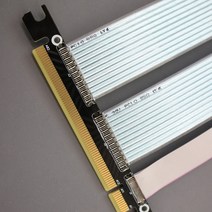 라이져카드케이블 연장케이블 PCIe 4.0 16X X16 라이저 케이블 ITX 마더 보드 케이스 섀시 표준 그래픽 카드 듀얼 리버스 GTX3080ti RX5700xt 수직, [05] R3334W-TS 18.5cm