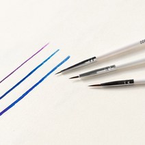 기타 바보사랑[아트제작소]아크릴 세필붓 3종 미술 화방용품 민화 동양화 그리기, 0호