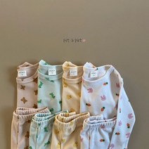 피터패트 동물나라실내복 신생아 아기실내복 유아내의