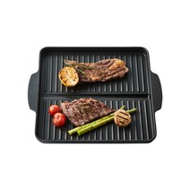 락앤락 넌스틱 사각그릴팬 30cm - 가정용고기불판(삼겹살구이.스테이크.닭갈비) 연기안나는.기름안튀는팬추천