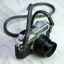 [Barton1972] 바톤 스트랩 휩 레더 실버 Leather Neck Strap Whip Silver Shade, 상세 설명 참조