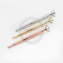 뷰티난다 다이아몬드 엠보펜 크리스탈 엠보대 수지대 반영구엠보펜 반영구부자재 반영구화장재료, 1개, 골드