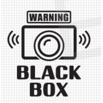 블랙박스 녹화중 스티커 CCTV 데칼 차량 더뉴K3 더넥스트스파크 포터 KA4카니발 그렌져XG 말리부 문구 마티즈 SM3 쏘렌토 NF소나타 GV70 티구안 BMW, 그레이, B타입