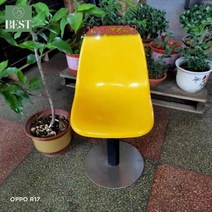 의자 야외용 버스정류장 아크릴 벤치, 섀시싱글2호오렌지