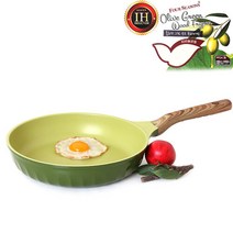포시즌 올리브그린 티타늄 세라믹코팅 인덕션IH 주물후라이팬 26cm, 단일속성