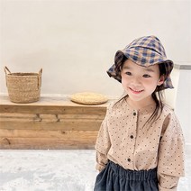 하랑이네 또또샵 유아동 여아용 땡땡이 블라우스 키즈 선물 긴팔 셔츠 등원룩 유치원 봄신상 110 120 130