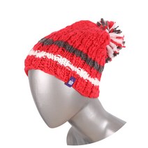 슈가포인트 비니 . 여성-아동 공용 . 방울 탈거 후 사용도 가능 . 스노보드-스키-스트릿-캐쥬얼 . Cracker - Red