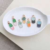 메탈 다육이화분 팬던트 참장식, C디자인