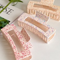 키메라제이 스플레터 대형사각 올림머리 헤어 집게핀 7color
