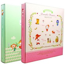 양장 접착식앨범 30매 핑크 포토북 사진정리 커플 선물용 인생컷 성장앨범