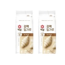 cj 강력 밀가루 1kg x2개 튀김 부침개 전 생일선물 제사 명절 아이들 간식 식자재, 2set