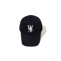 WOOALONG Signature Logo ball cap - BLACK
