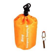 비비색 1인용 차박 백패킹 경량텐트Aluminized 필름 긴급 생존 슬리핑 백 Surival 키트 Bivy Sack 열 담요, 02 PE type
