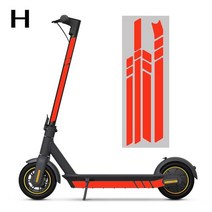 Ninebot Max G30 G30D 전기 스쿠터용 반사 스티커 형광등 바디 장식 경고 운전 안전 액세서리, H