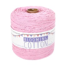 털실나라 미니콘 블루밍 코튼 18합 코마면사 뜨개실 350g, 14 핑크, 1개