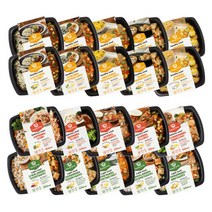 [벌크업식단] 다즐샵 식단관리 도시락 4주 식단 15종 20팩 (건강한10팩+맛있는5팩+가벼운5팩), 1세트