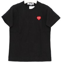 꼼데가르송 국내배송)꼼데가르송 P1T321 BLACK 레드하트 티셔츠