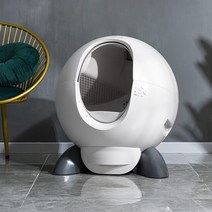 자동 스마트 고양이 배변 청소 안티 스플래시 폐쇄 애완 화장실 트레이 가구 제품 Arenero Gato Cerrado, 01 WHITE_01 Global version