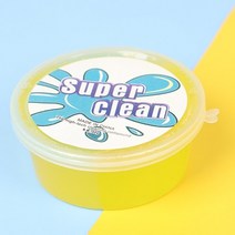 50g 슈퍼 클린 클레이 먼지 키보드 클리너 자동차 전자 제품 청소 슬라임 장난감 젤 진흙 퍼티 키트 클렌저 접착제, 노란색