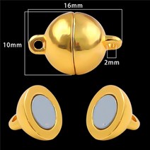 보석 제작을위한 6 대몫 높은 강한 자기 로듐 끝 걸쇠 커넥터 가죽 팔찌 목걸이 diy 액세서리
