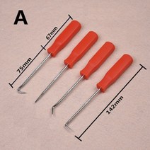 베어링 휠 풀러4개/대 자동차 훅크 풀러 세트 O 링 오일 씰 가스켓 리무버 공예 손 도구 베어링, 01 A