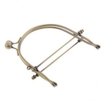 2x1Pc DIY 지갑 가방 키스 걸쇠 잠금 금속 아치 프레임 핸들 15cm 청동에 바느질, 철, 청동