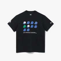 M 뉴에라반팔티 NQC 13338681 뉴에라 공용 MLB 쿠퍼스타운 히스토리 캡 LA 다저스 티셔츠