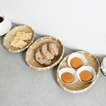 대나무 채반 타원 (3size)