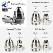 100pcs P80 플라즈마 절단 토치 소모품 절단 CNC 60A 80A 100A P80 플라즈마 토치 팁 전극 노즐, 9.Professional Version - 11MM