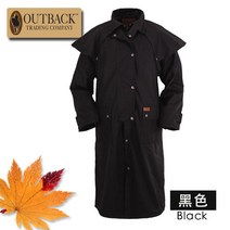 미국 수입 OUTBACK 긴 유포 윈드 브레이커 방풍 따뜻한 코트 카우보이 승마 서부 거인, 4. 블랙 – XL