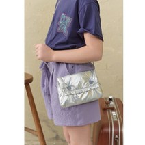 블루테일 [블루테일]실버 체인 크로스 백 AXB4AB03SL