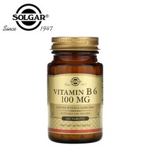 솔가 비타민B6 100mg 피리독신 solgar 메타볼리즘 비건 100 타블렛