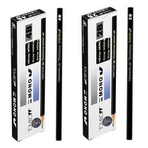 톰보 MONO J 연필 2B/4B 12자루, 연필_샤프 진하기_4B-12자루