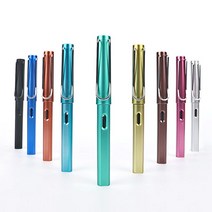 고급 스틸 만년필 잉크 볼펜 알루미늄 손글씨 펜 9종_ 94590EA, 본상품선택, 2-스틸만년필-골드, 본상품선택