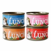 이코노미 런치캔 고양이캔 고양이 간식, 맛선택:05 게살 ×24개