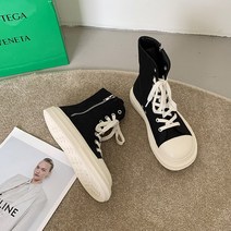 즈크화화블랙 호피무늬 신발 하이탑 여성 봄가을 ULZZANG 체크 패션 캐쥬얼 스니커즈 2534548512
